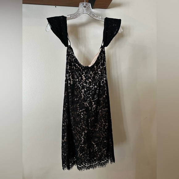 NWT Promesa Black Lace Mini Dress - Picture 2 of 3